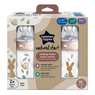 TOMMEE TIPPEE - NATURAL START SLOW FLOW BOTTLE 260ml (2PCS)