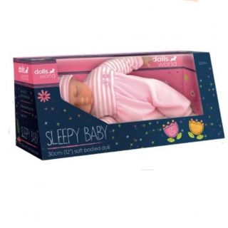 DOLLS WORLD - SLEEPY BABY 30CM