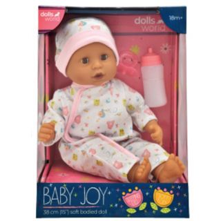 DOLLS WORLD - BABY JOY 38CM (PINK)