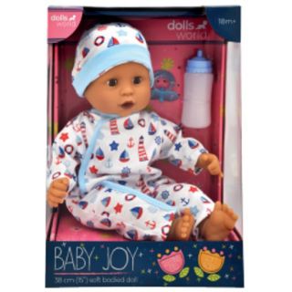 DOLLS WORLD - BABY JOY 38CM (BLUE)