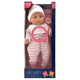 DOLLS WORLD - BABY BABBLE 38CM